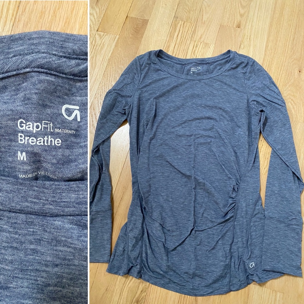Gap maternity long sleeve workout tee